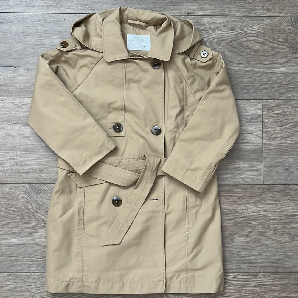 Zara Girls Trench Coat Size 6